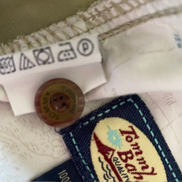 Tommy Bahama Cargo Shorts Zip Button Interior Drawstring Pockets Men's Large - Picture 11 of 12